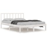 The Living Store Posteljni okvir bel iz trdne borovine 120x200 cm - Posteljni Okvir, (21526018) | Shoptok.si