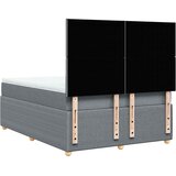  Krevet box spring s madracem svjetlosivi 140x200 cm od tkanine | shoptok.hr