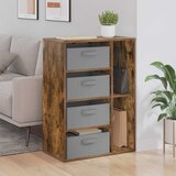  Kreveta s ladicama Dimljeni hrast 60 x 33,5 x 84 cm | shoptok.hr