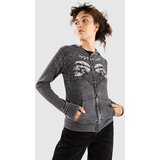 Affliction Collaspe Burnout Zip Hoodie black burnout wash | shoptok.hr