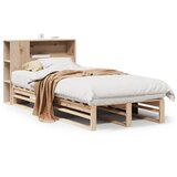 vidaXL Knjižna postelja brez vzmetnice 90x190 cm trden les, (21532379) | Shoptok.si