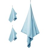vidaXL Komplet športnih brisač 3 pcs Modra Poliester in poliamid | Shoptok.si