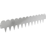 vidaXL Robovi trave 10 pcs 103 x 20 cm Jeklo Srebrna, (5000301304) | Shoptok.si