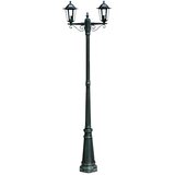  Vrtna stupna svjetiljka 215 cm tamnozelena/crna aluminijska | Eponuda.com