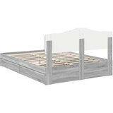  Krevet s od storage Siva Sonoma 140 x 200 cm Konstruirano drvo | shoptok.hr