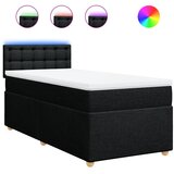 Maison Chic Box spring postelja - Vzmetna postelja z vzmetnico črna 100x200 cm blago SL10269, (21885995) | Shoptok.si