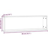  Kockaste zidne police 4 kom boja hrasta 80x15x26,5 cm drvene | shoptok.hr
