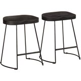  Barski stolci 2 kom crni 46x38x52 cm masivnog drva manga | shoptok.hr