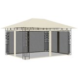 vidaXL Sjenica s mrežom protiv komaraca 4 x 3 x 2,73 m krem 180 g/m² Cijene