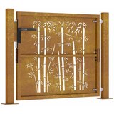  Vrtna vrata 100x75 cm Corten čelik dizajn od bambusa | shoptok.hr