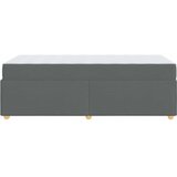  Krevetna konstrukcija Tamno siva 100 x 200 cm tkanina | shoptok.hr