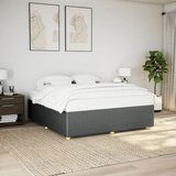 Maison Chic Posteljni okvir - Dvoposteljna postelja - Zakonska postelja brez vzmetnice temno siv 180x200 cm tkanina-J4428, (21775473) | Shoptok.si
