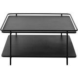Unique Furniture Črna kovinska klubska mizica 75x75 cm Yuba – Cene