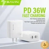 punjač 36W 2x Type-C bela