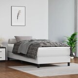vidaXL Vzmetnica z žepkasto vzmetjo bela 80x200x20 cm umetno usnje Cene