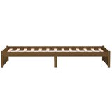  Posteljni okvir medeno rjav iz trdnega lesa 90x190 cm 3FT, (20643464) | Shoptok.si