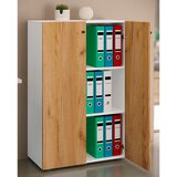 MID.YOU Arhivska Omara Lona Xl, Bela, Barva Hrasta | Shoptok.si