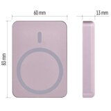 Emos powerbank WI 522, 5 000 mAh, 20 W+Wireless, lososova | Shoptok.si