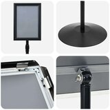  Postolje za poster Crna a4 Aluminij i PVC | shoptok.hr