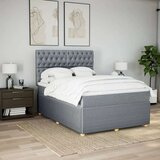 Krevet box spring s madracem svjetlosiva 160x200 cm tkanina | shoptok.hr