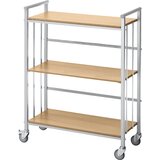 eurokraft pro pisarniški voziček, nosilnost 100 kg, 3 nivoji, dxšxv 770 x 405 x 1020 mm | Shoptok.si