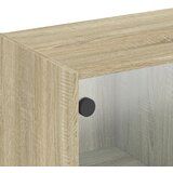  Zidni ormarić sa staklenim vratima boja hrasta 102 x 37 x 35 cm | shoptok.hr
