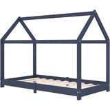  Okvir za dječji krevet od masivne borovine sivi 70 x 140 cm | shoptok.hr