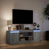 TV ormarić s LED svjetlima boja hrasta 139,5x34x50 cm drveni | shoptok.hr