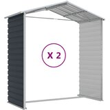  Vrtno spremište antracit 191 x 215 x 198 cm pocinčani čelik | shoptok.hr
