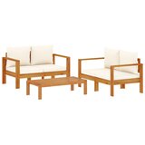  3-dijelna set vrtnih sofa s jastucima masivno bagremovo drvo | shoptok.hr