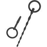 Hidden Desire Extreme Penis Plug Set Small 2 pcs Black Cene