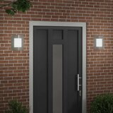  Vanjska zidna lampa 2 pcs Srebrno 23.5 x 9 x 26 cm | shoptok.hr