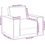 SOFA fotelja vino crvena 100x78x84 cm baršun | Shoptok.si