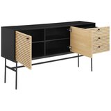 Livetastic ŠIROKA KOMODA, črna, barve hrasta | Shoptok.si
