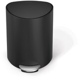 simplehuman Mat črn kovinski koš za smeti s pedalom 6 l – | Shoptok.si