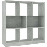 Ormarić Knjižna omara betonsko siva 97,5x29,5x100 cm iverna plošča, (20622715) | Shoptok.si