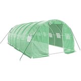  Staklenik s čeličnim okvirom zeleni 18 m² 6 x 3 x 2 m | shoptok.hr
