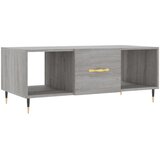 Maison Chic Klubska mizica - kavna mizica - Nizka mizica siva sonoma 102x50x40 cm inženirski les, (21752934) Cene