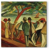  Slika - August Macke – Spaziergänger am See 40x40 Standard | shoptok.hr