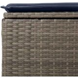  8-dijelni set vrtnih sofa od poliratana s jastucima sivi bagrem Crna | shoptok.hr
