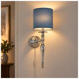 Brilagi Zidna lampa NUBILA 1xE27/60W/230V sjajni hrom/tamno plava Cene