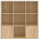 Ormarić za knjige boja hrasta 98x30x98 cm od konstruiranog drva | shoptok.hr