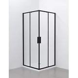 paravan 5006B providno staklo 80x80x195 black