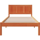  Konstrukcija postelje Rjava 75 x 190 cm Trden borov les, (5000022666) | Shoptok.si