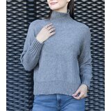 Gemre Grey loose-fitting turtleneck Lukana | Shoptok.si