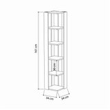 Hanah home polica za knjige, 31,8x160,8x31,8 cm, bež | Eponuda.ba