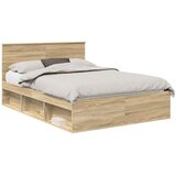  Krevetna konstrukcija Sonoma 140 x 190 cm Čvrsto borovo drvo | shoptok.hr