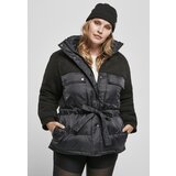Urban Classics Ladies Sherpa Mix Puffer Jacket Black | ePonuda.com