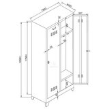 Hanah home ormarić za skladištenje Js1011Ma plava boja | ePonuda.com