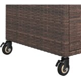 Barska kolica s ladicom smeđa 100 x 45 x 97 cm od poliratana | shoptok.hr